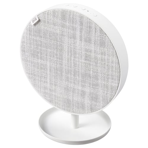 SOLSKYDD Kaasaskantav Bluetooth-kõlar, valge, 19 cm