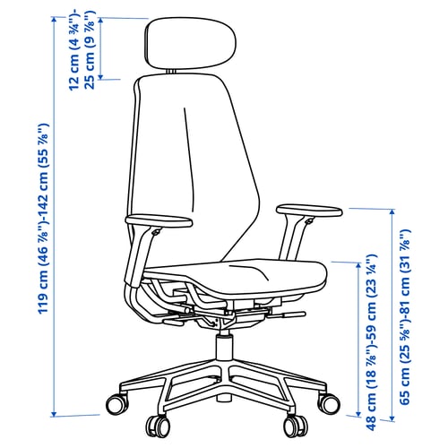 Illustratsioon toote mõõtudega: STYRSPEL.