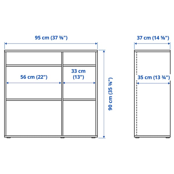 Illustratsioon toote mõõtudega: VIHALS.