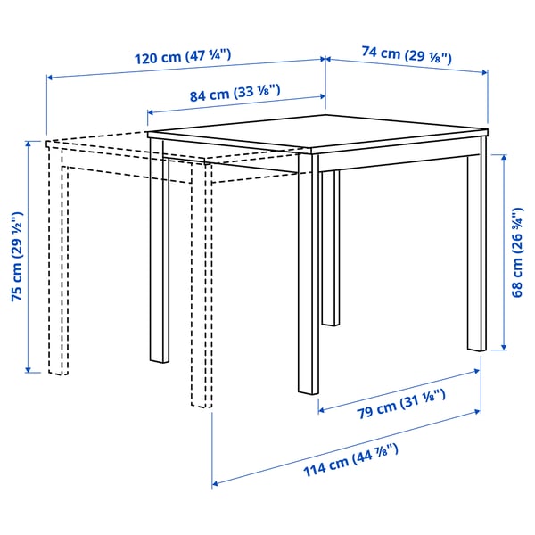 Illustratsioon toote mõõtudega: VIHALS.