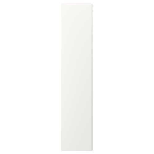 VIKANES uks, klanitud ja kaasaegne, käepidemevaba disain, valmistatud taaskasutatud plastist. Minimalistlik stiil, puhas välimus.