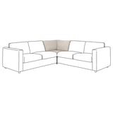 VIMLE sektsioondiivan, helehall, kaasaegne disain, modulaarne kuju.