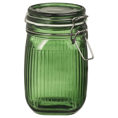 VINTERFINT Kaanega purk, klaas roheline, 1 l