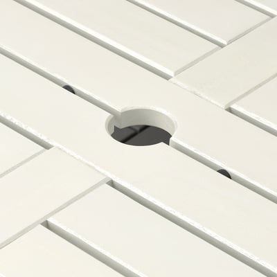 BONDHOLMEN Садовый стол, белый/бежевый, 235x90 см