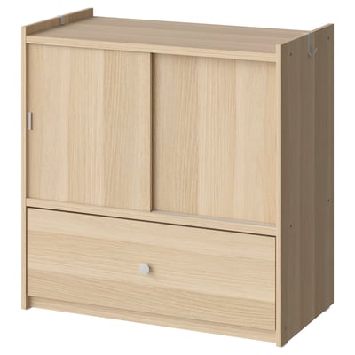 BRUKSVARA Модуль для хранения, дуб, 80x81 см