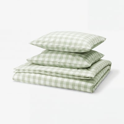 EKTANDVINGE Пододеяльник и 2 наволочки