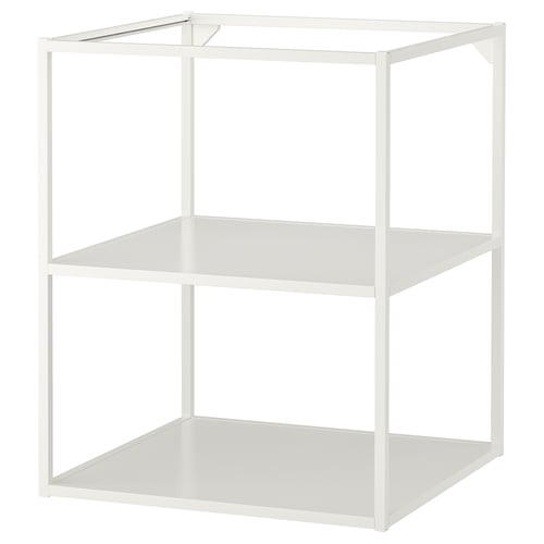 ENHET Напольный каркас с полками, белый, 60x60x75 см