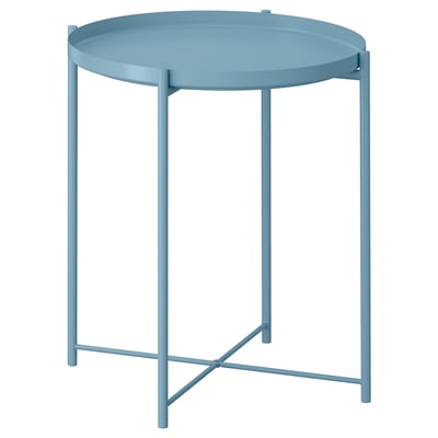 GLADOM Стол сервировочный, голубой, 45x53 см