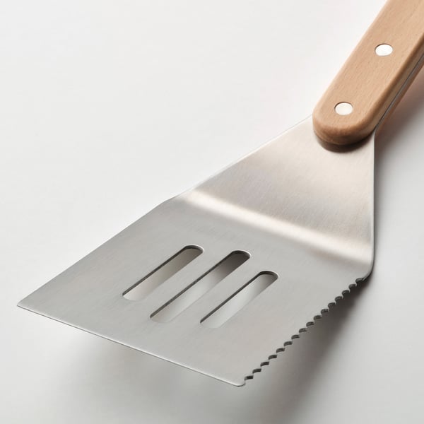 GRILLTIDER Аксессуары для гриля, 3 предм., нержавеющ сталь/бук