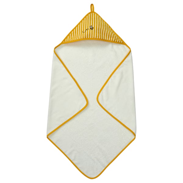 GRÖNFINK Полотенце с капюшоном, желтый, 80x80 см