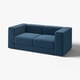 JÄTTEBO 2-местный модульный диван, самласа темно-синий