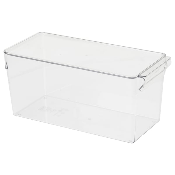 KLIPPKAKTUS Контейнер для холодильника, прозрачный, 32x14x14 см