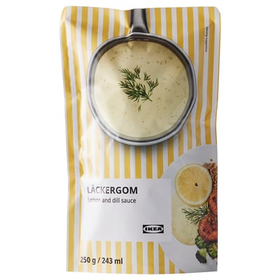 LÄCKERGOM Соус с лимоном и укропом, 250 гр