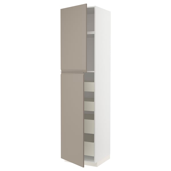 METOD / MAXIMERA Высокий шкаф/2дверцы/4ящика
