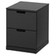 NORDLI Комод с 2 ящиками, антрацит, 40x54 см
