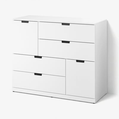 NORDLI Комод с 6 ящиками, белый, 120x99 см
