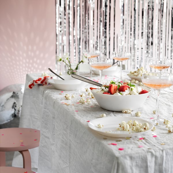 OFTAST Сервировочная миска, белый, 23 см