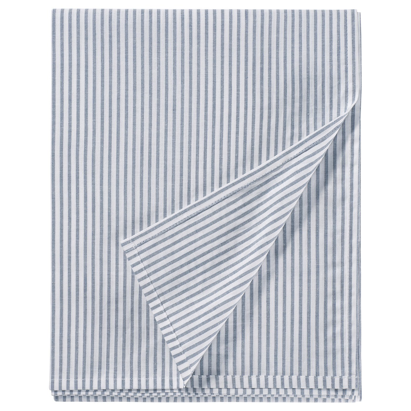 SOLFIBBLA Простыня, белый синий/полоска, 150x260 см