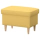 STRANDMON Табурет для ног с ящ д/хрн, Tibbleby желтый