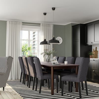 STRANDTORP / BERGMUND Стол и 8 стульев