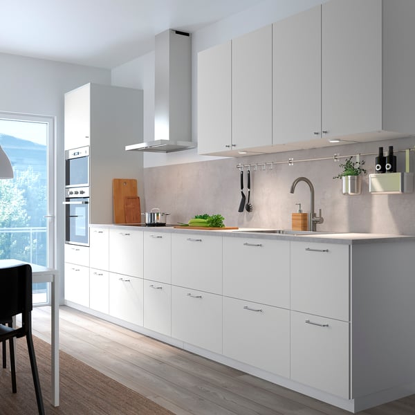 VALLSTENA Фронт панель для посудом машины, белый, 45x80 см