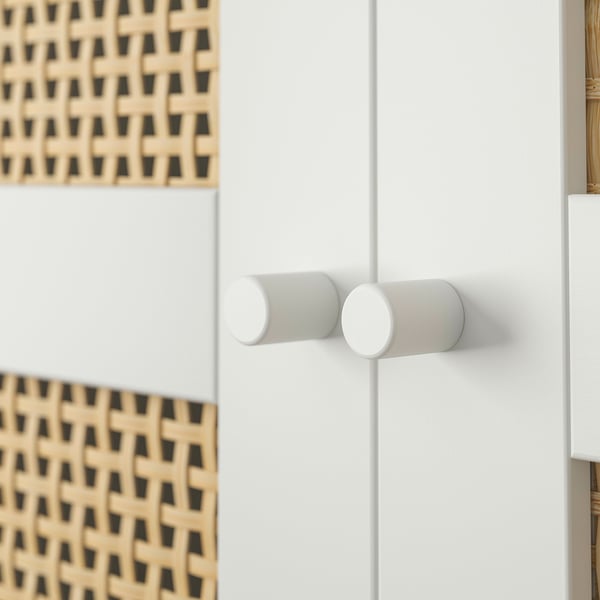 BILLY / HÖGADAL مكتبة مع باب, أبيض, 40x30x202 سم