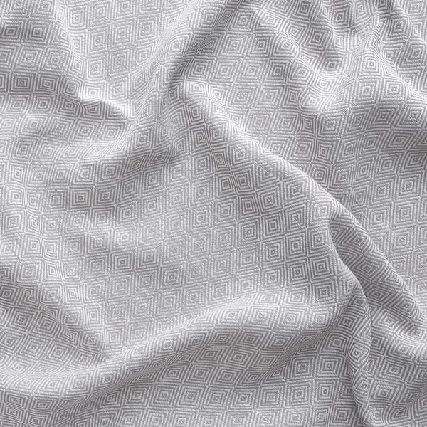 FJÄDERMOTT زوج ستائر, أبيض/رمادي/مع شريط ستارة, 145x300 سم