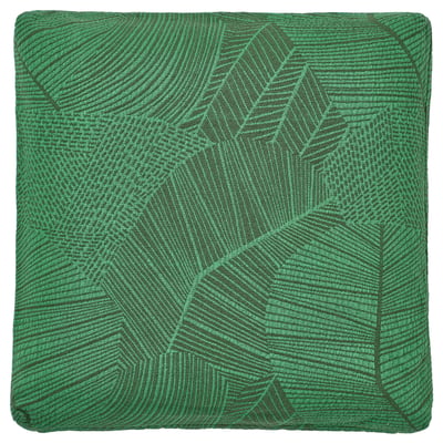 JÄTTEGRAN غطاء وسادة, أخضر, ‎50x50 سم‏
