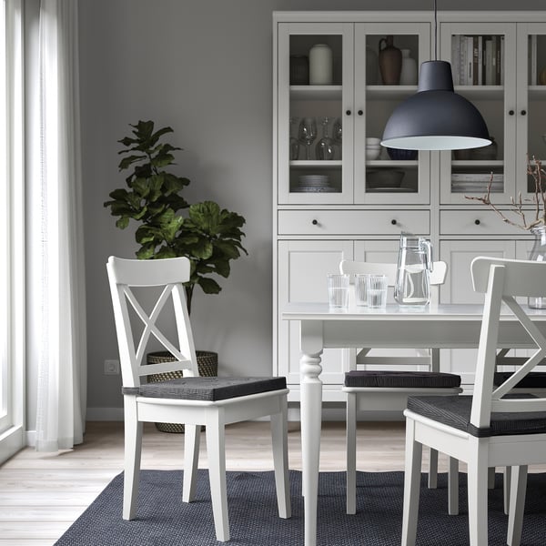 JUSTINA وسادة كرسي, أسود, 42/35x40x4 سم
