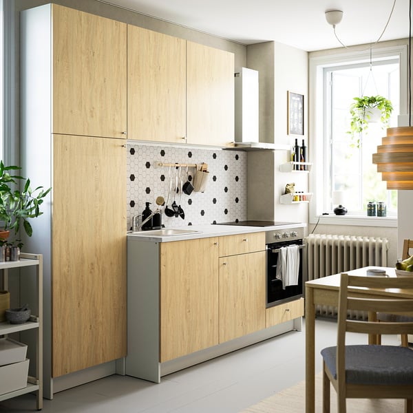 KNOXHULT مطبخ, شكل السنديان, 240x61x220 سم
