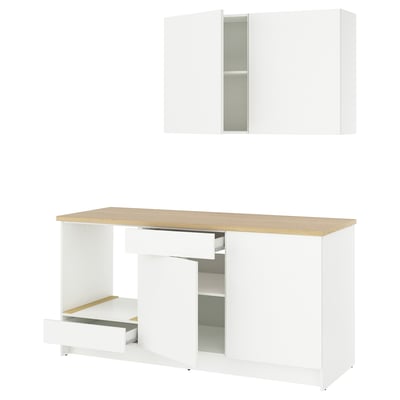 KNOXHULT مطبخ, أبيض, ‎180x61x220 سم‏