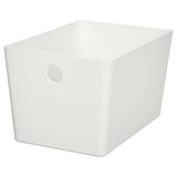 KUGGIS صندوق, أبيض, 18x26x15 سم