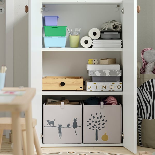 LASTARE تشكيلة تخزين, أبيض, ‎60x42x101 سم‏