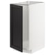 METOD خزانة قاعدة لحوض/فرز نفايات, أبيض/Lerhyttan أسود, 40x60 سم
