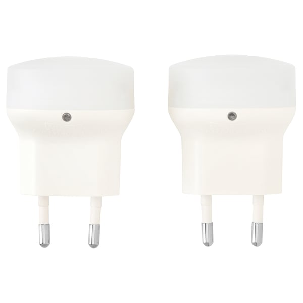 MÖRKRÄDD إضاءة ليلية LED مع حساس, أبيض