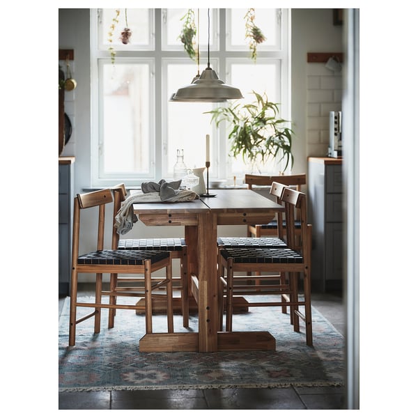 NACKANÄS طاولة, سنط, ‎140x76 سم‏
