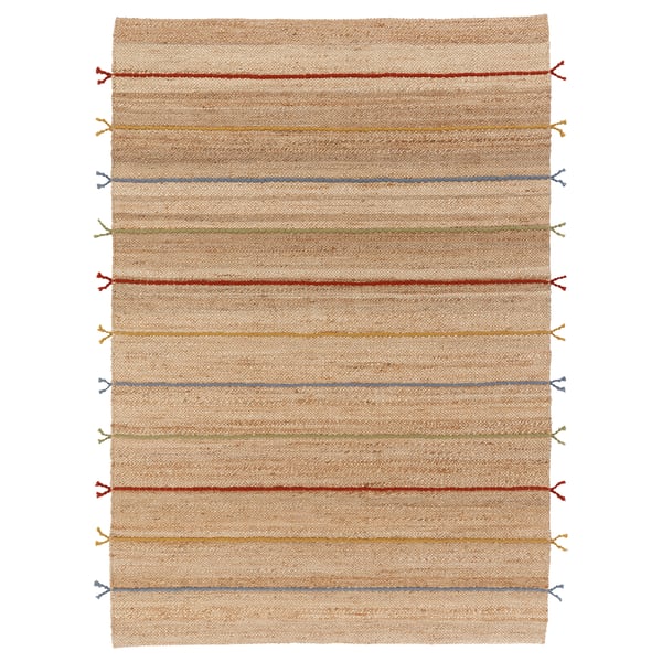 RAKLEV سجادة، غزل مسطح, منسوجة يدويا/طبيعي عدة ألوان, 170x240 سم