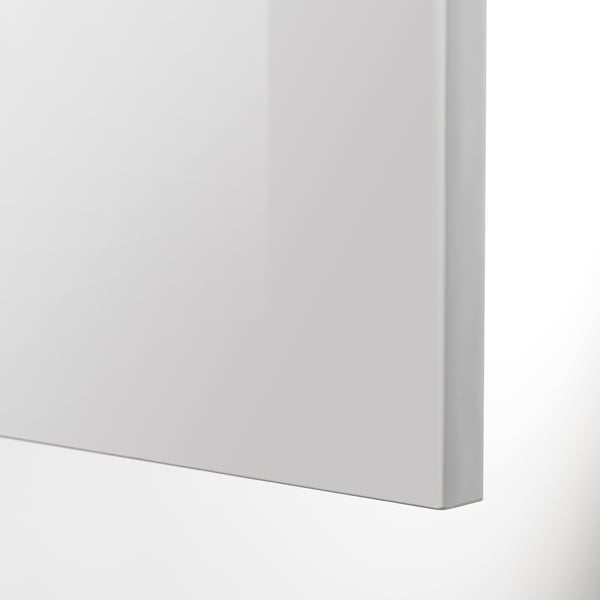 RINGHULT واجهة دُرج, لامع رمادي فاتح, 60x40 سم