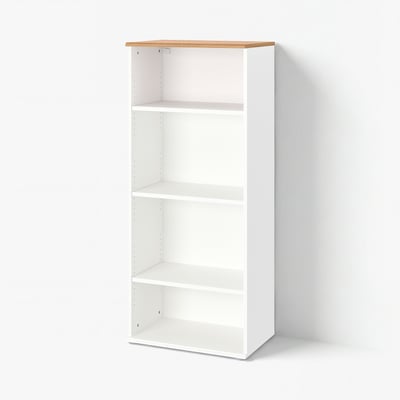 SKRUVBY مكتبة, أبيض, ‎60x140 سم‏