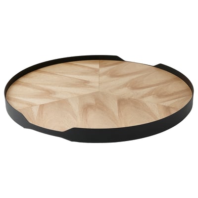 SMÅÄTA صينية دوّارة, قشرة خشب السنط, 42 سم