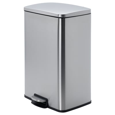 SULTEN حاوية نفايات بدواسة, ستينلس ستيل, 50 ل