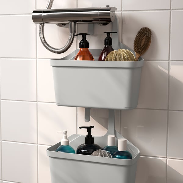 TÅNGHÄLLAN سلة حمام, رمادي فاتح, 29x31 سم
