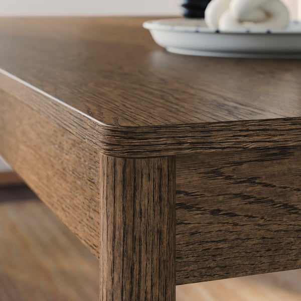 TONSTAD طاولة, بني قشرة سنديان مصبوغ, 200x85 سم