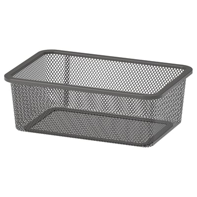 TROFAST صندوق تخزين شبكي, رمادي غامق, ‎20x30x10 سم‏