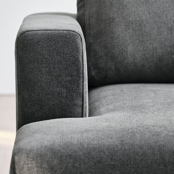 UPPÅKRA وحدة كنب ٤,٥ مقاعد, مع أريكة طويلة، يسار/Johanneshov رمادي غامق