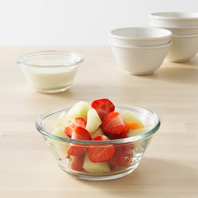 VARDAGEN سلطانية., زجاج شفاف, 15 سم