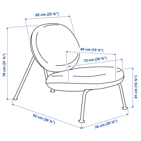 VEINGE كرسي مريح, Skiftebo بيج فاتح