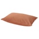 An ÄNGSLILJA pillowcase in rusty orange, made of soft cotton. It has an envelope closure and a simple, rectangular shape.