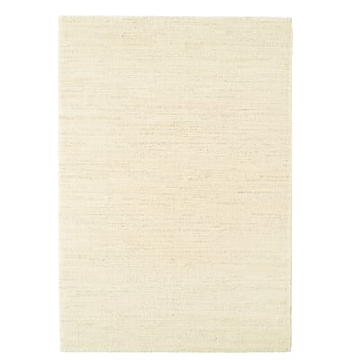 Beige ENGELSBORG rug, modern berber design, recycled polyester & jute, stain-resistant, easy care.