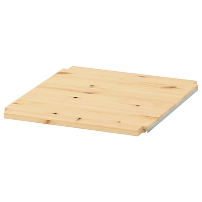 IVAR wooden shelf, light brown, rectangular, simple.